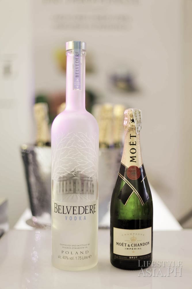 Bubbly and cocktails all night thanks to Moet & Chandon and Belvedere