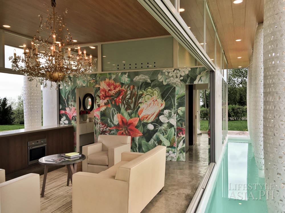 "Wouldn't you want to live in a home designed by a fashion icon?" asks Antonio