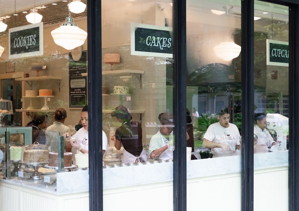 The Icing Theater, a distinct feature of an M Bakery store