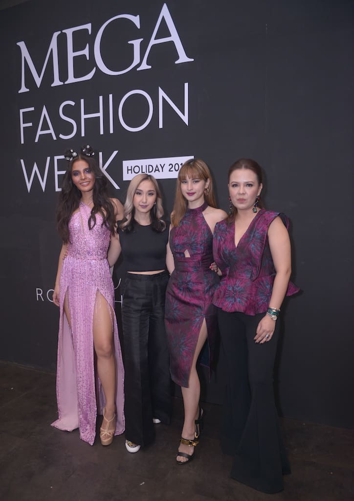 Lovi Poe, Rosenthal Tee, Colleen Garcia, MEGA's Editor in Chief Peewee Reyes-Isidro