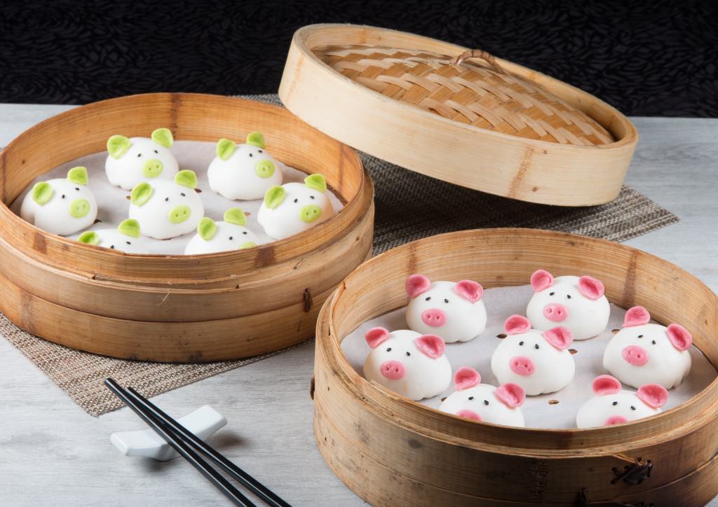 Chocolate stuffed mantou dimsum bread