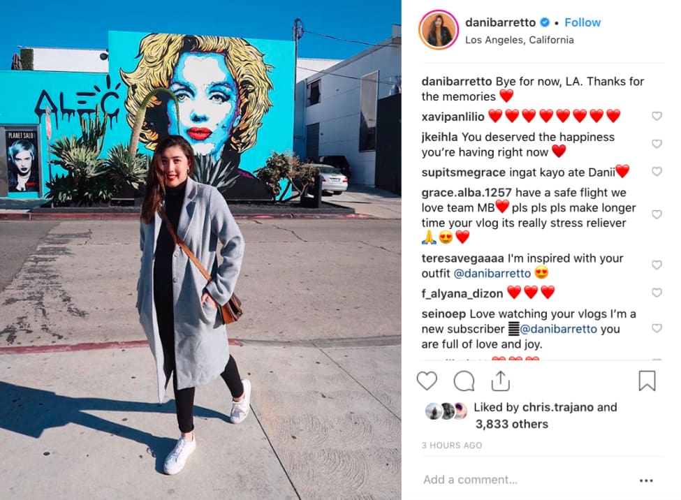 Photograph courtesy of Dani Barretto's Instagram @danibarretto