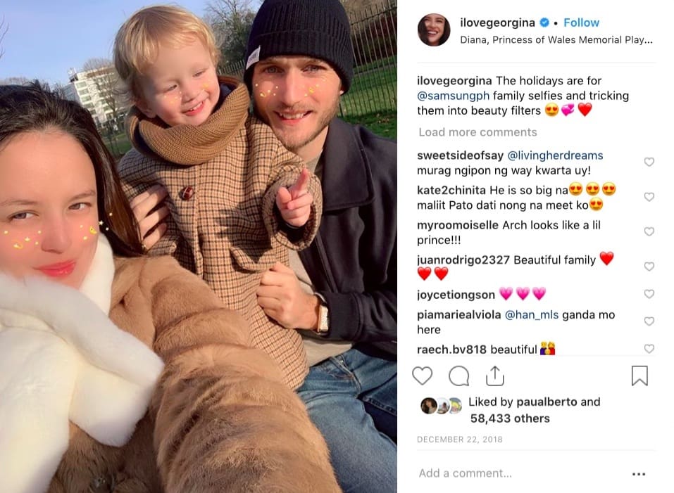 Photograph courtesy of Georgina Wilson's Instagram @ilovegeorgina