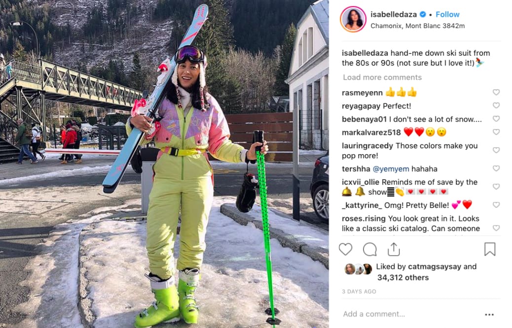 Photograph courtesy of Isabelle Daza's Instagram @isabelledaza