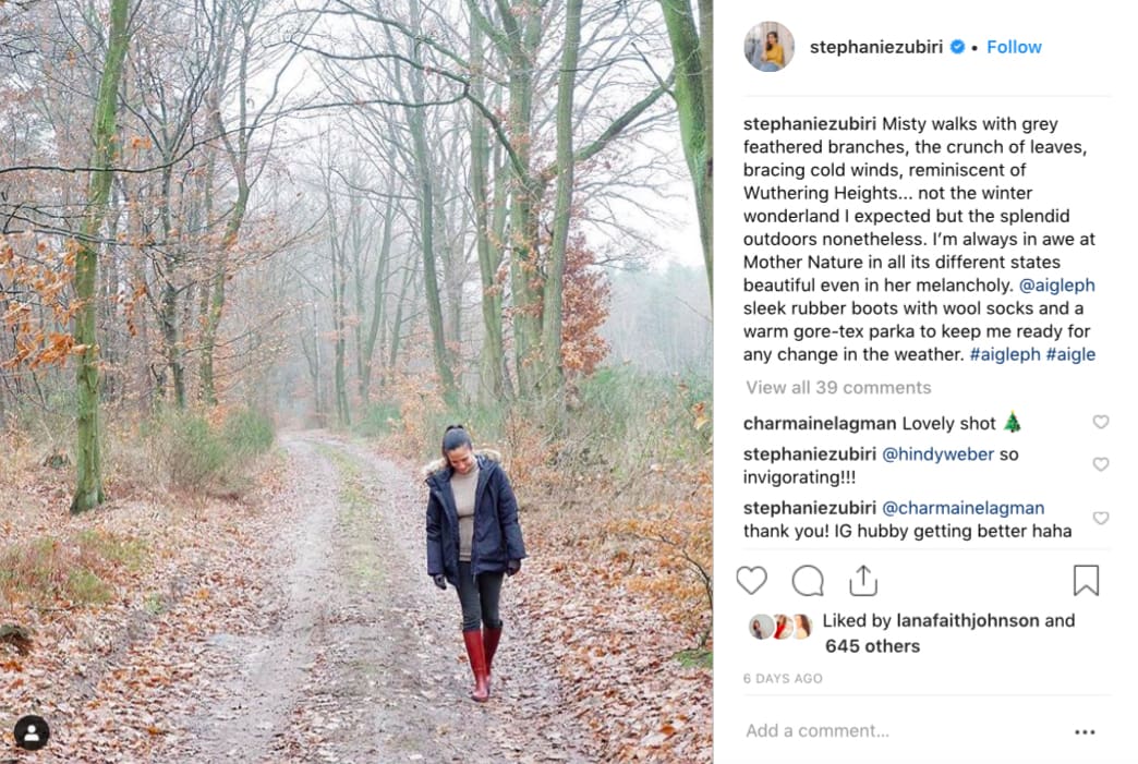 Photograph courtesy of Stephanie Zubiri Crespi's Instagram @stephaniezubiri