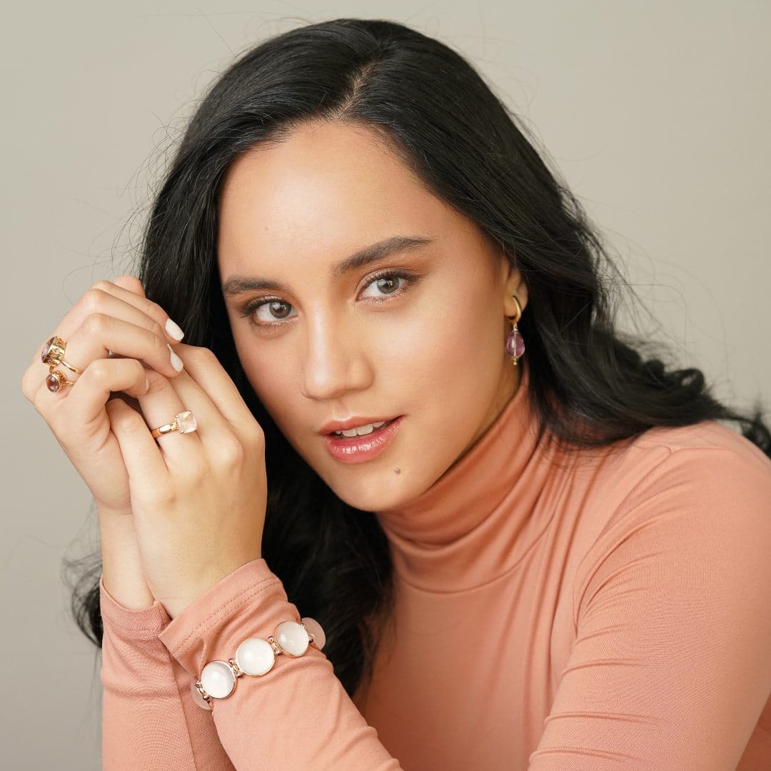 Juliana Gomez wearing Sassi Fine jewelry