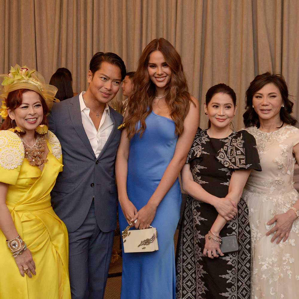 Lifestyle Asia Agents of Change event Tessa Prieto-Valdes, Lifestyle Asia Editor in Chief Dong Ronquillo, Catriona Gray, Berna Romulo-Puyat, and Dr. Vicki Belo
