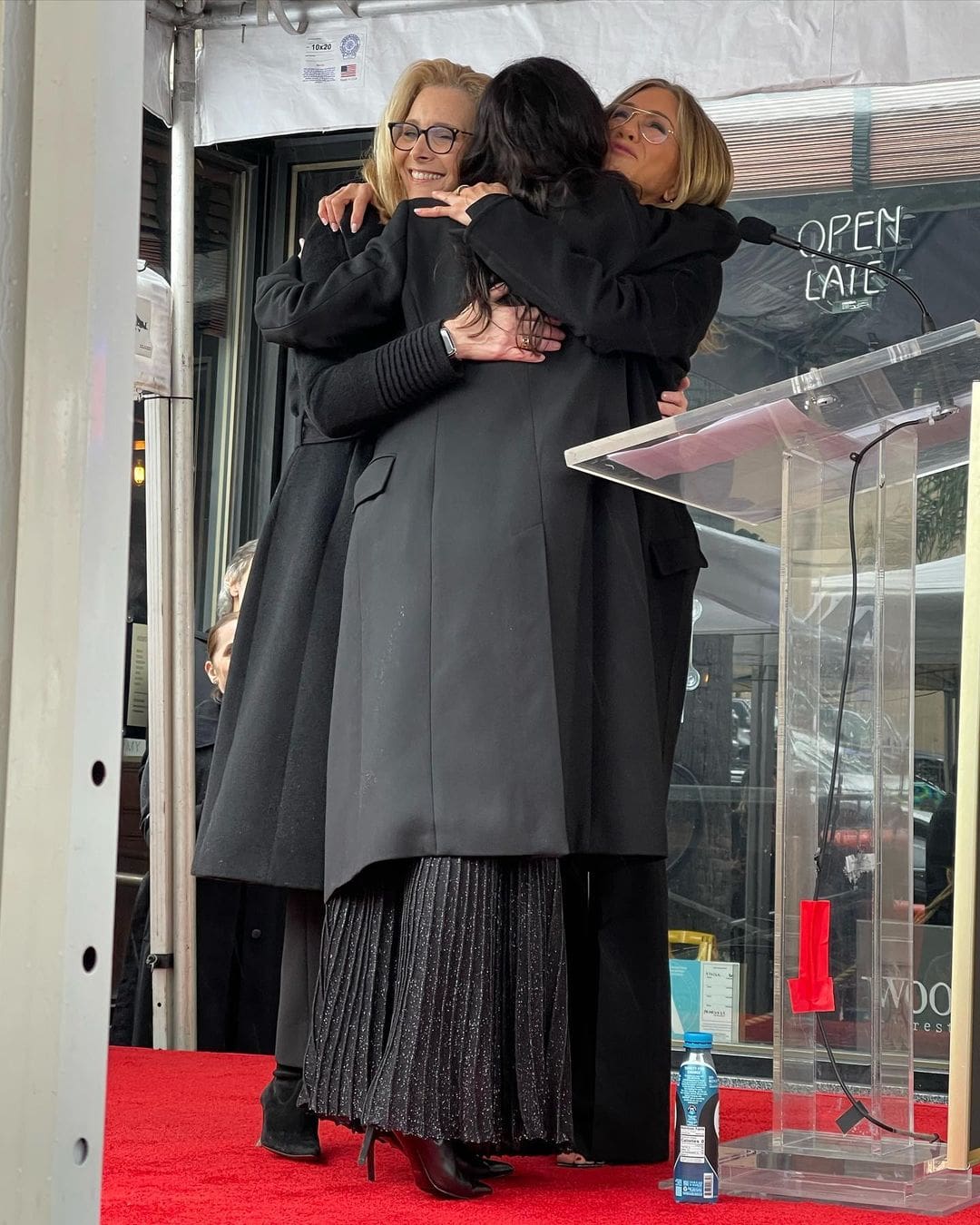 Friends Cast - Courteney Cox, Jennifer Aniston, and Lisa Kudrow - reunited at Cox’s Hollywood Walk Of Fame Star