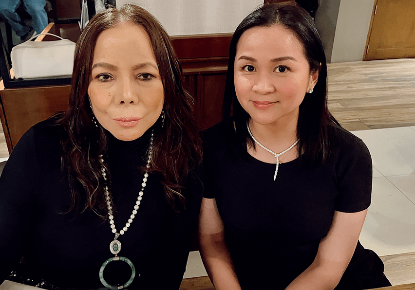 Tina Cuevas and Cecile Ang