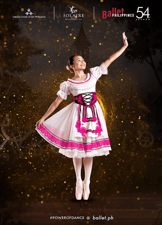 Jemima Reyes plays Swanhilda Solaire’s Oasis Garden Café Ballet Philippines’ Coppelia