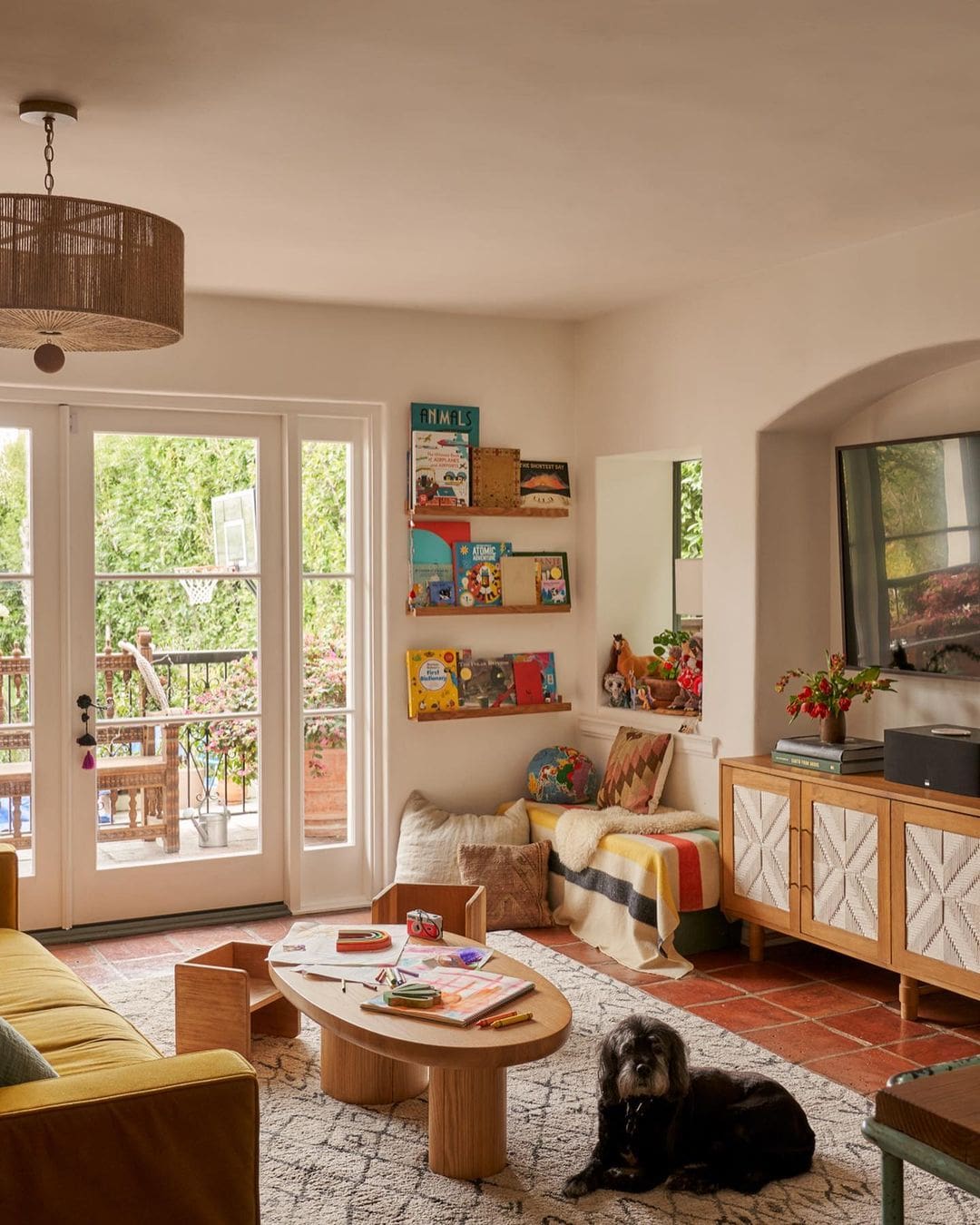Troian Bellisario and Patrick J. Adams' children's play room