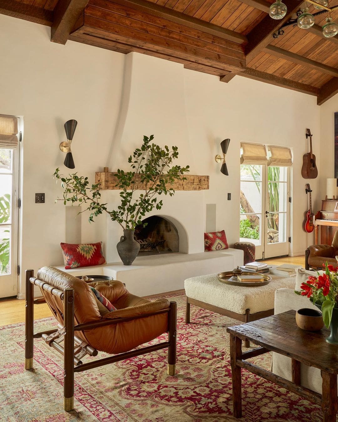 Troian Bellisario and Patrick J. Adams' living room