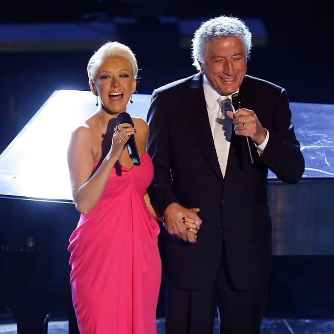 Christina Aguilera and Tony Bennett