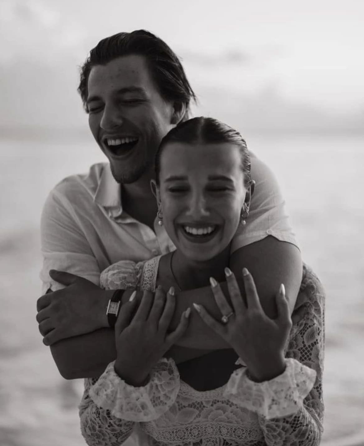 Jake Bongiovi and Millie Bobby Brown