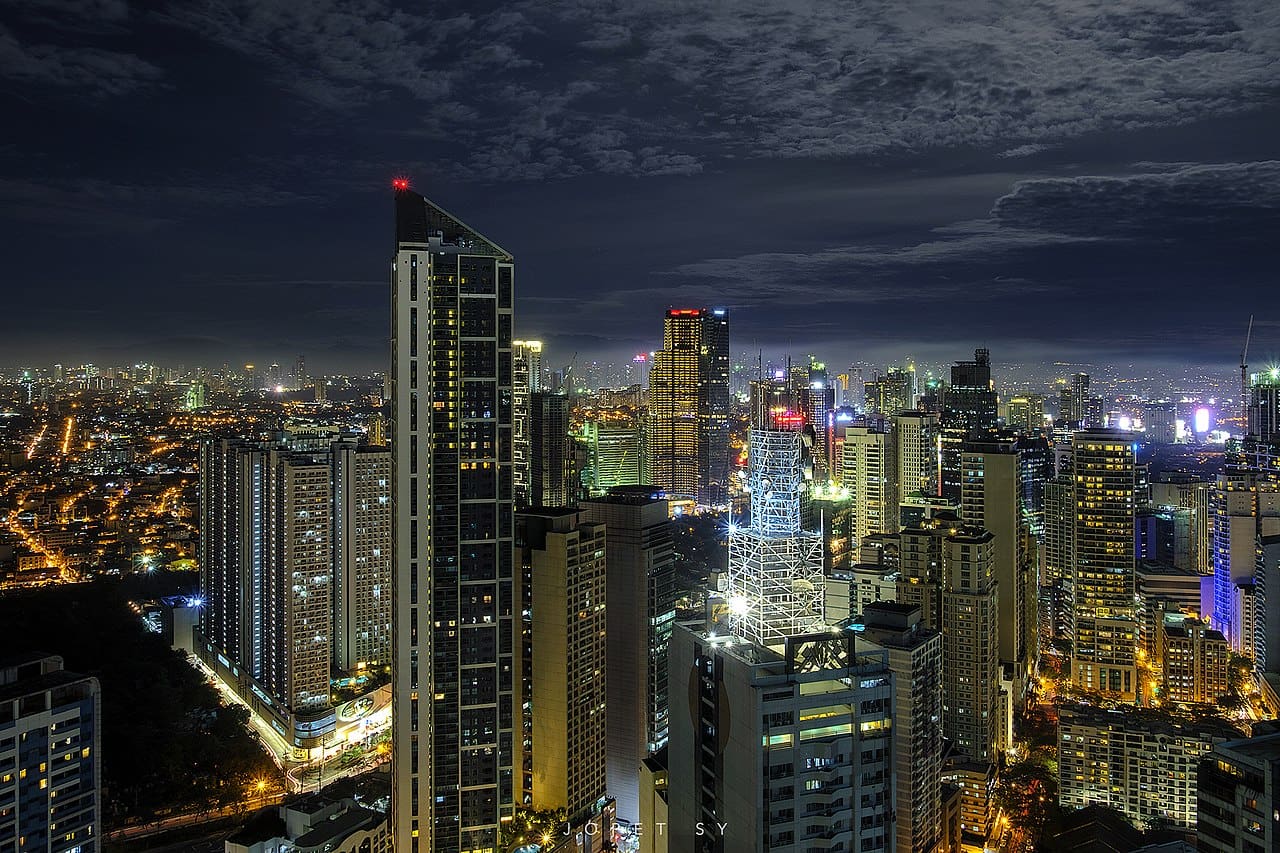 View of the Makati skyline Philippines