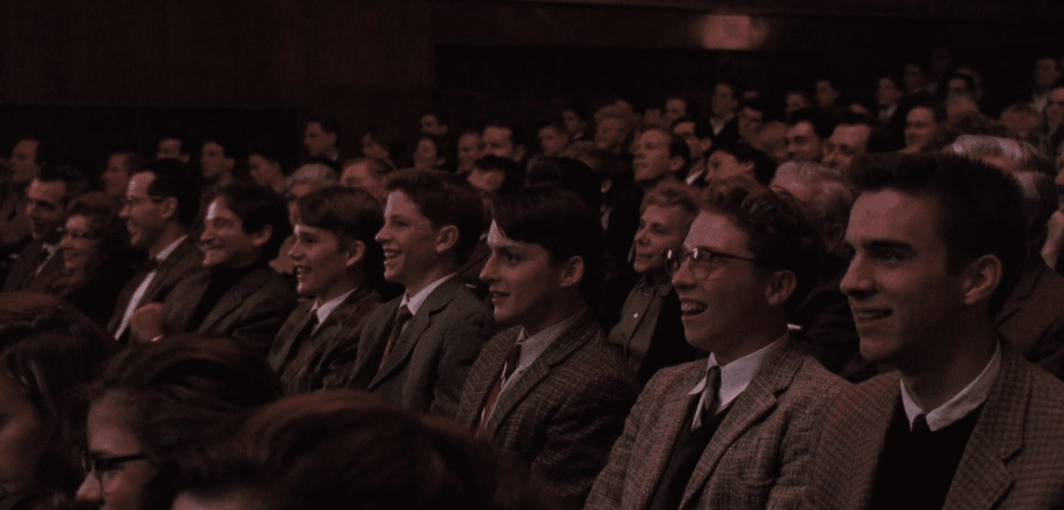 Cast of 1989's Dead Poets Society also exemplify the preppy aesthetics of the 1950s