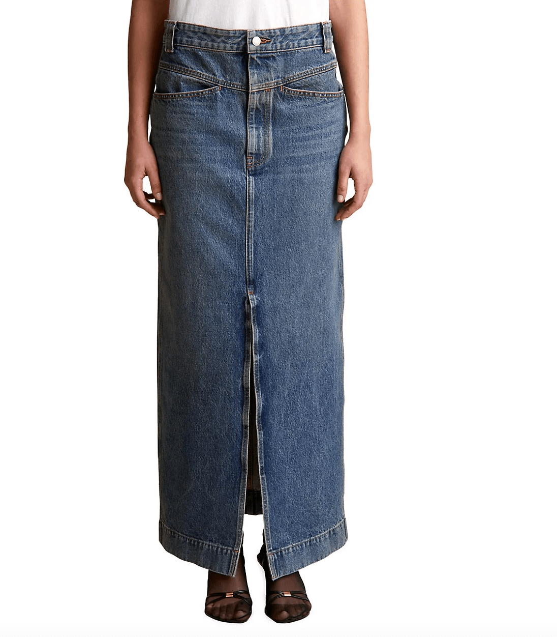 Khaite Neer Denim Maxi Skirt