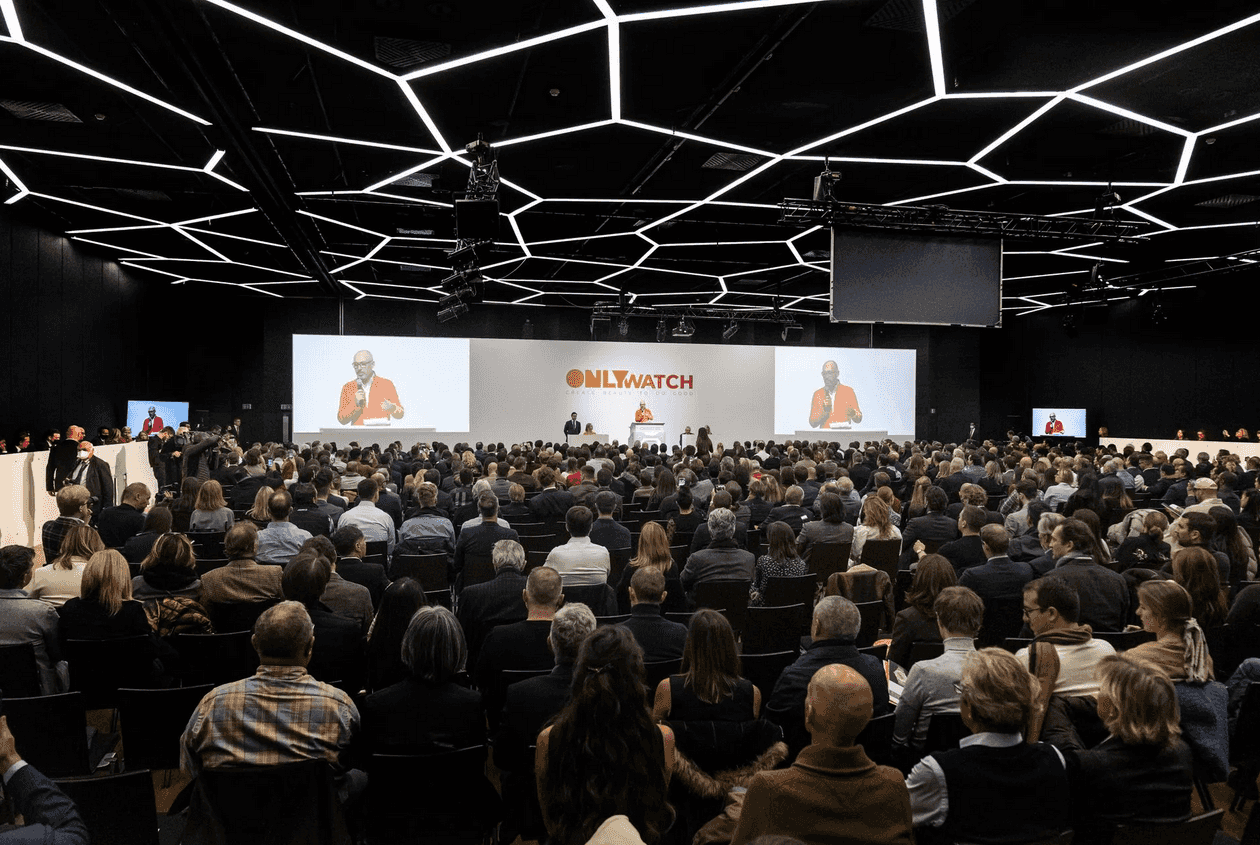 A picture of the Only Watch auction held last 2021