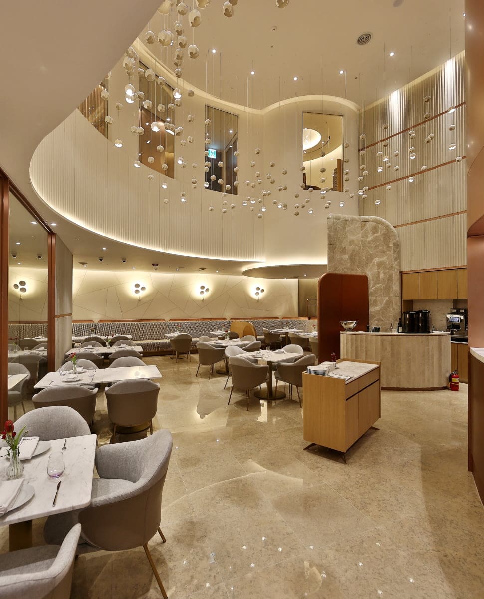 The dining area in Cine de Chef, Apgujeong