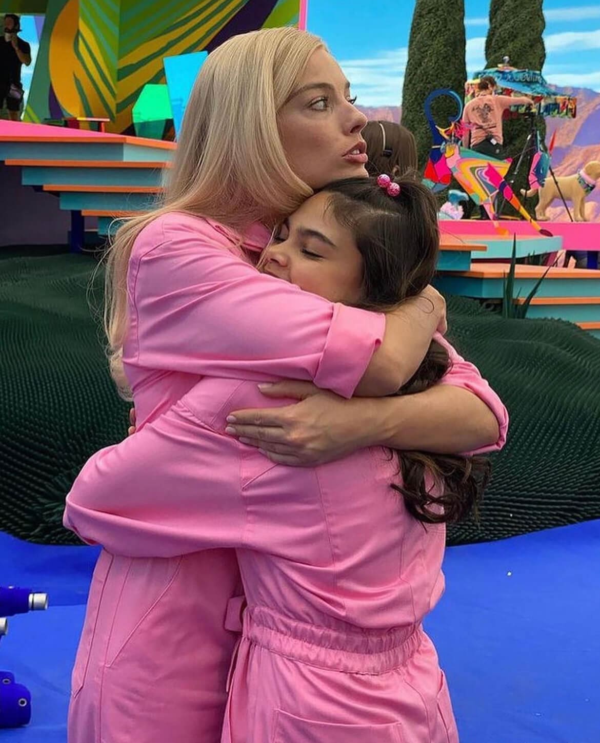 During the filming of Barbie