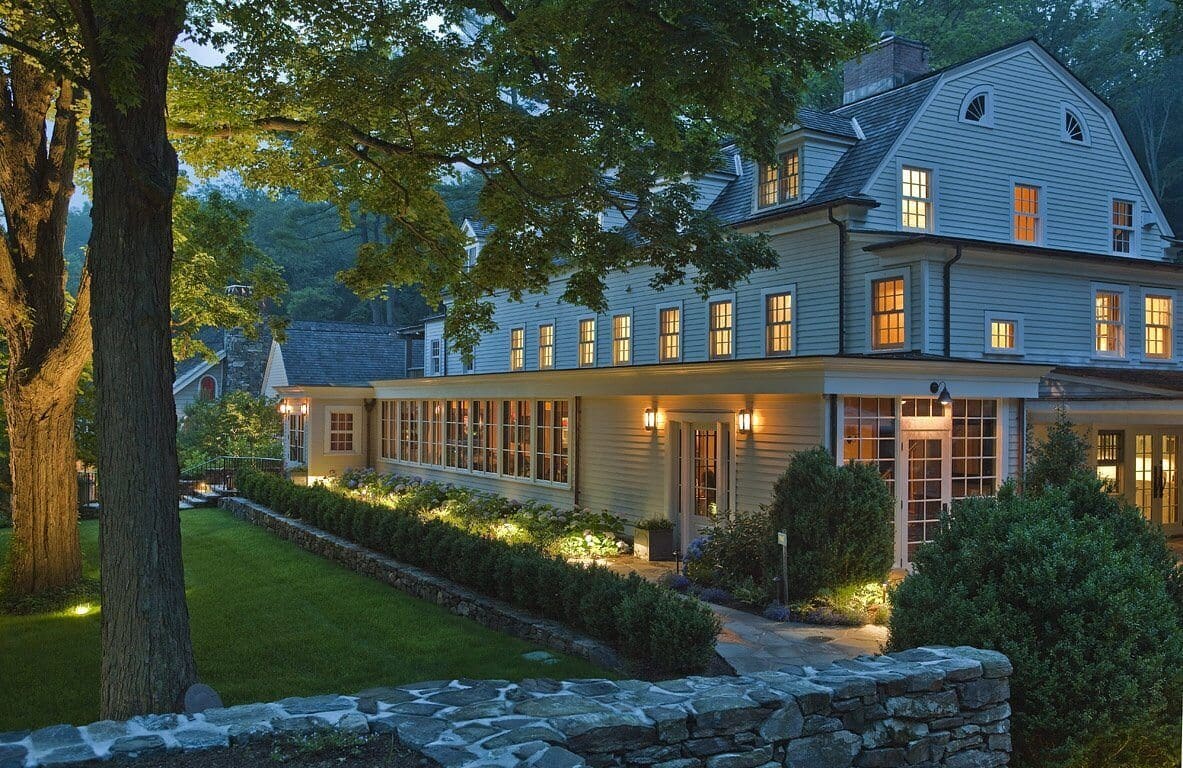 The exterior view of Richard Gere's Bedford Post Inn. 