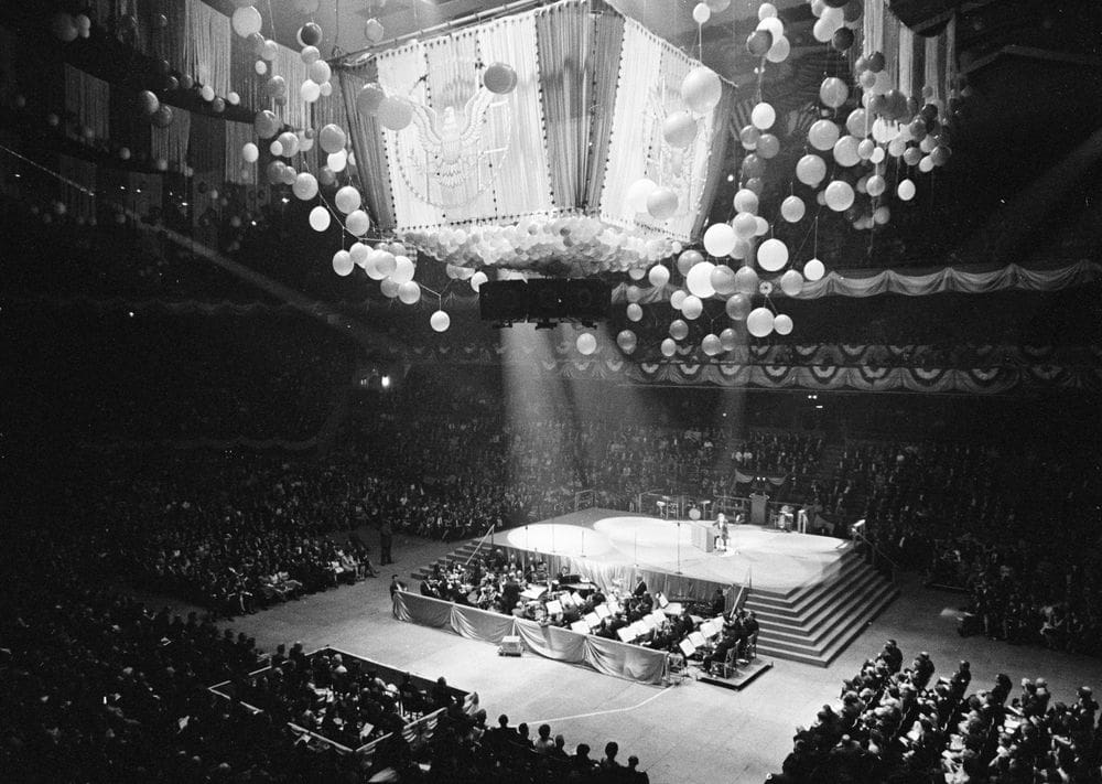 The venue of John F. Kennedy’s 45th birthday charity gala