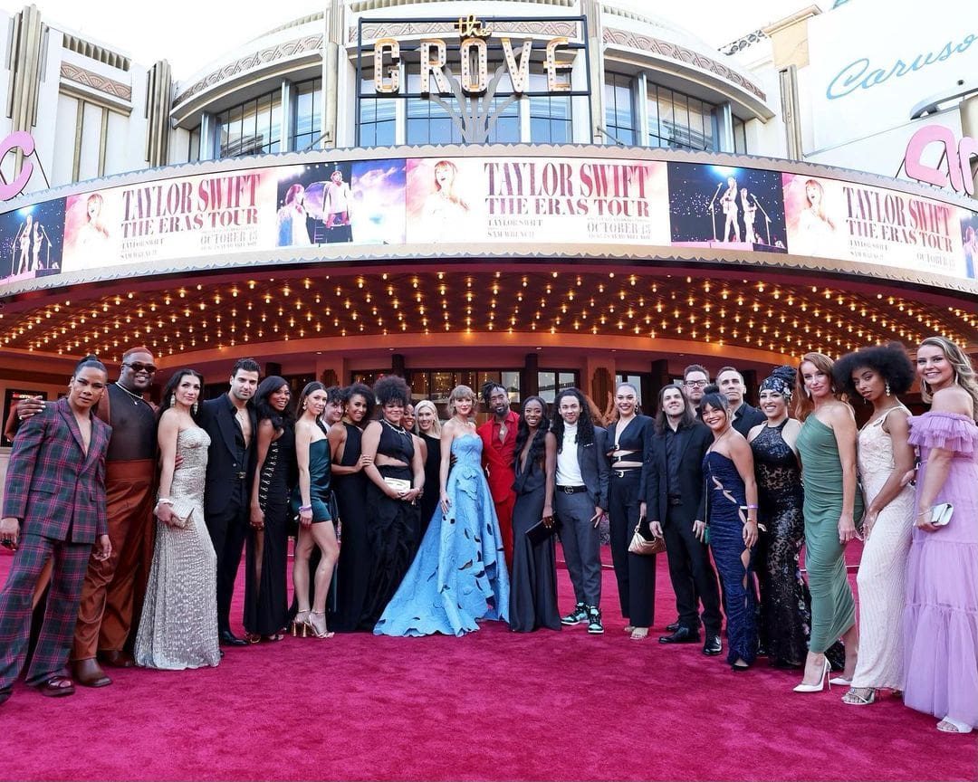 Taylor Swift attends the premiere of The Eras Tour film