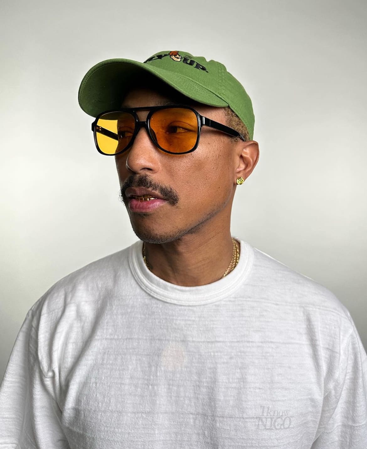 Pharrell posted this on his Instagram to promote his brand Humanrace.