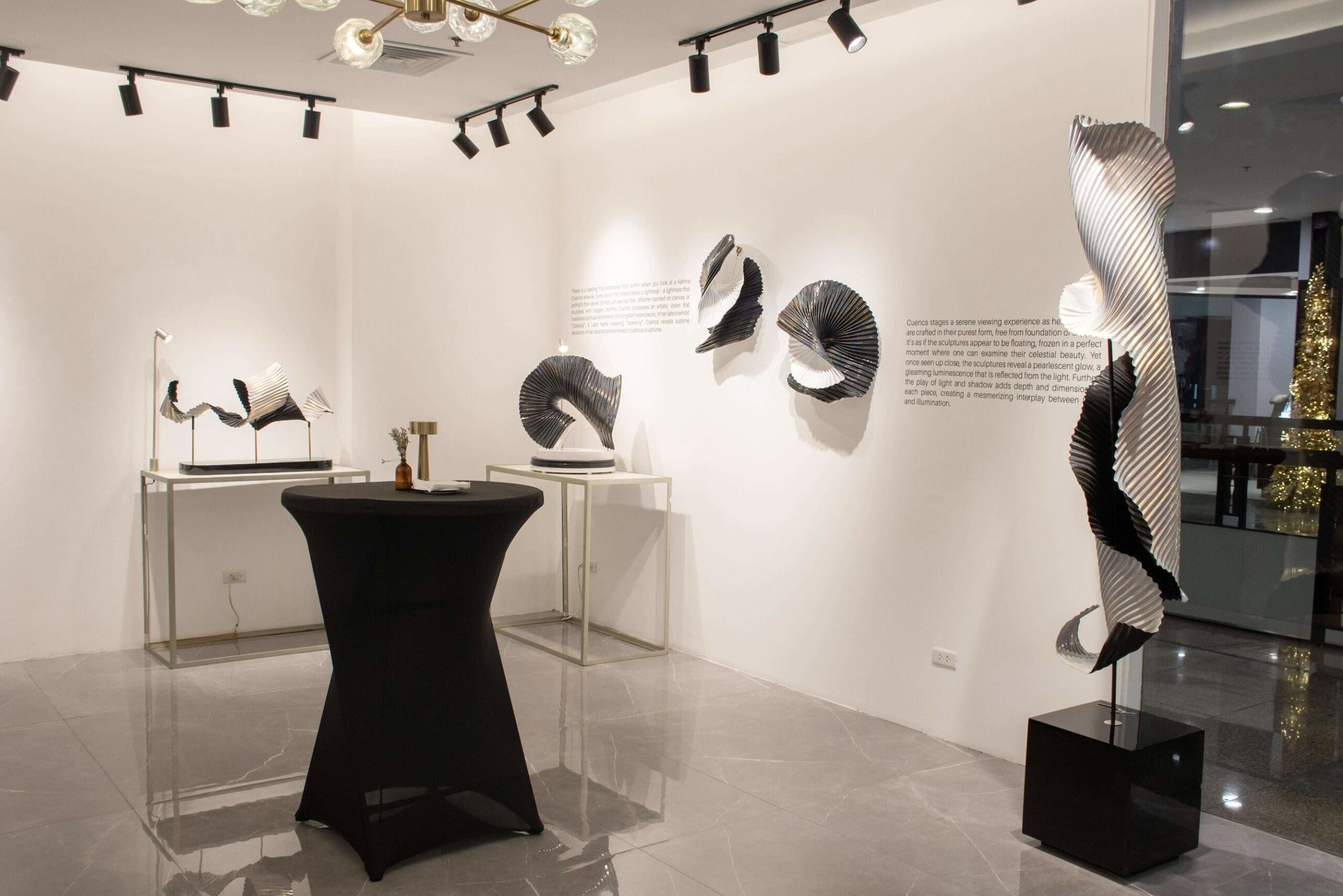 Some of Cuenca's works from Celestia in Galleria Nicolas
