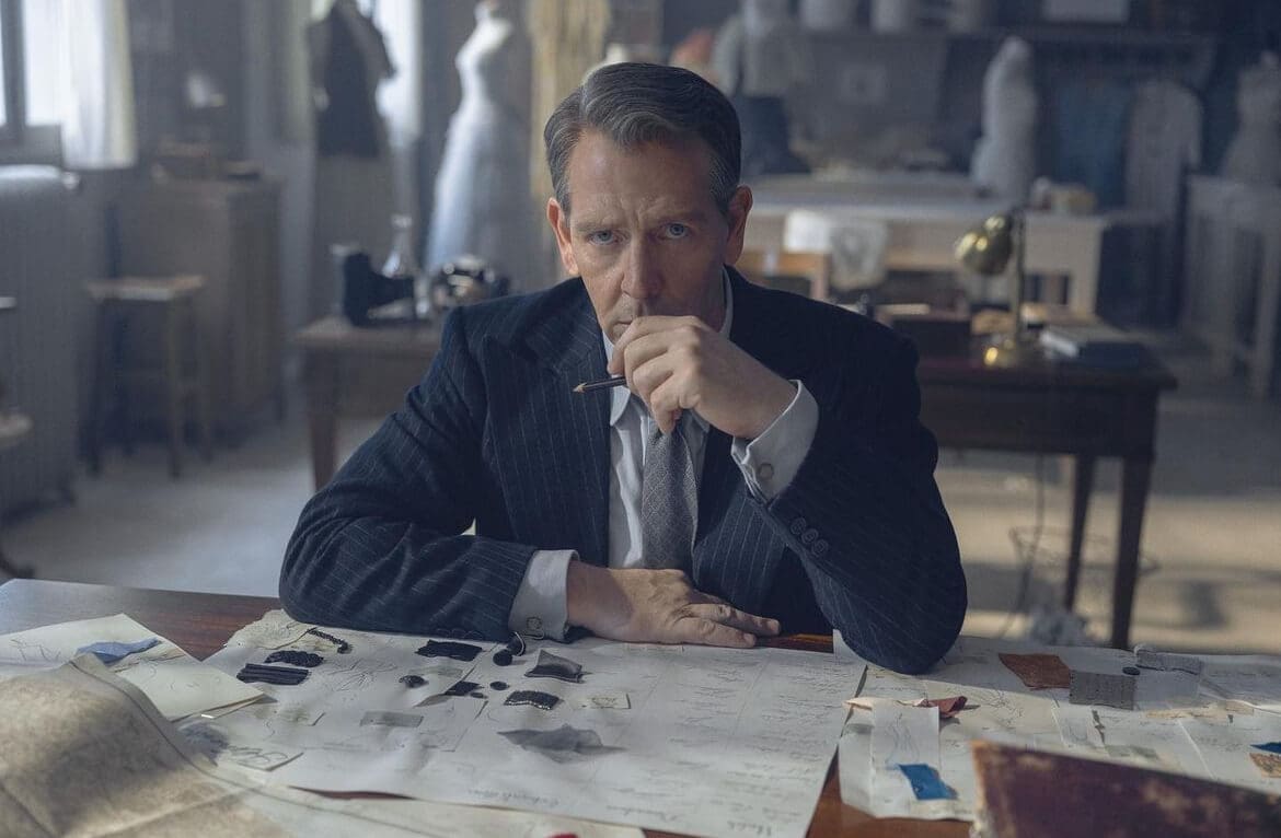 Style And Suspense: Apple TV+’s 'The New Look' Series Explores Dior and Chanel's Rivalry. Ben Mendelsohn as Christian Dior.