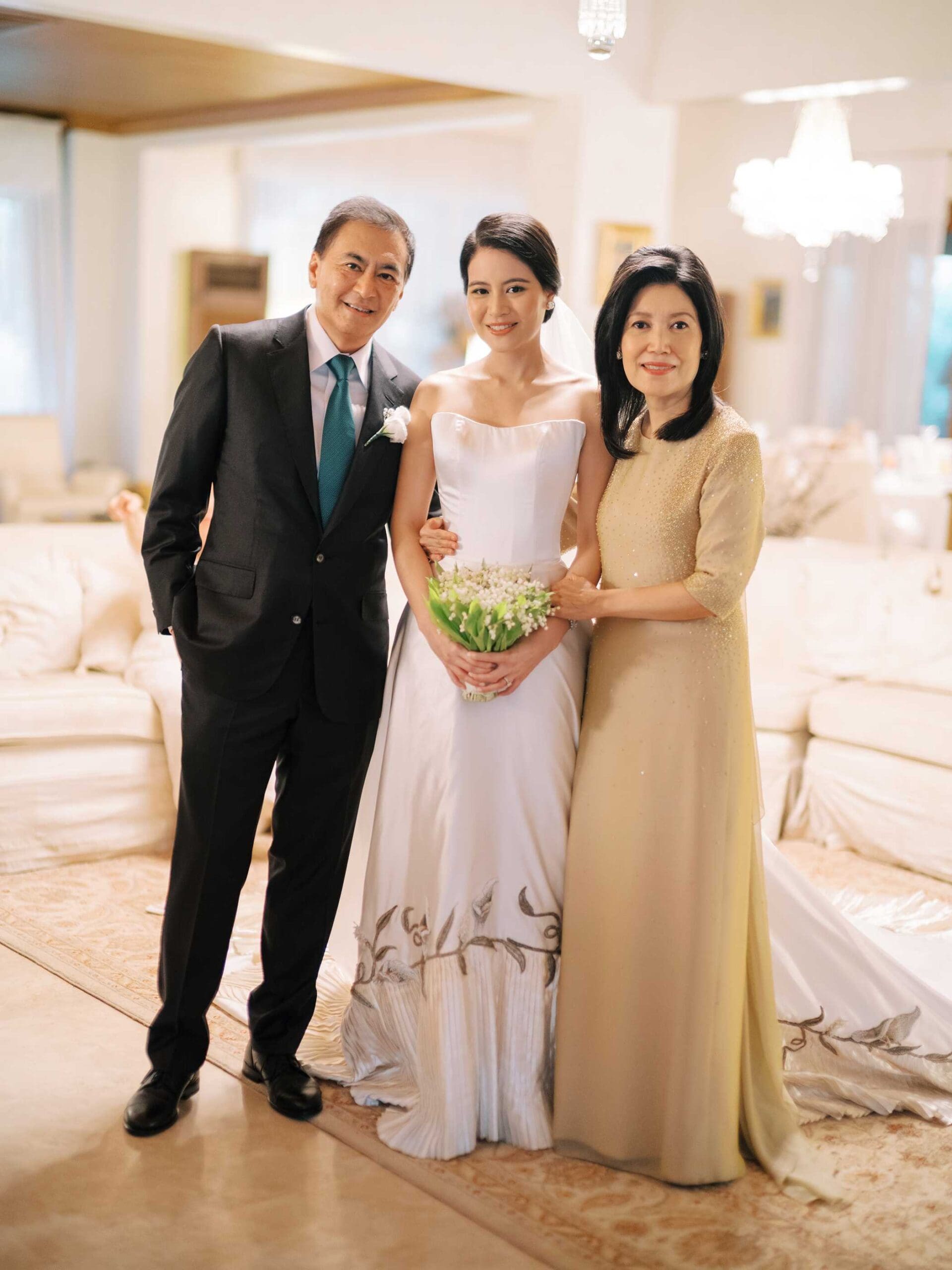 Tisha with her parents, Emmanuel de Ocampo and Regina Yupangco de Ocampo