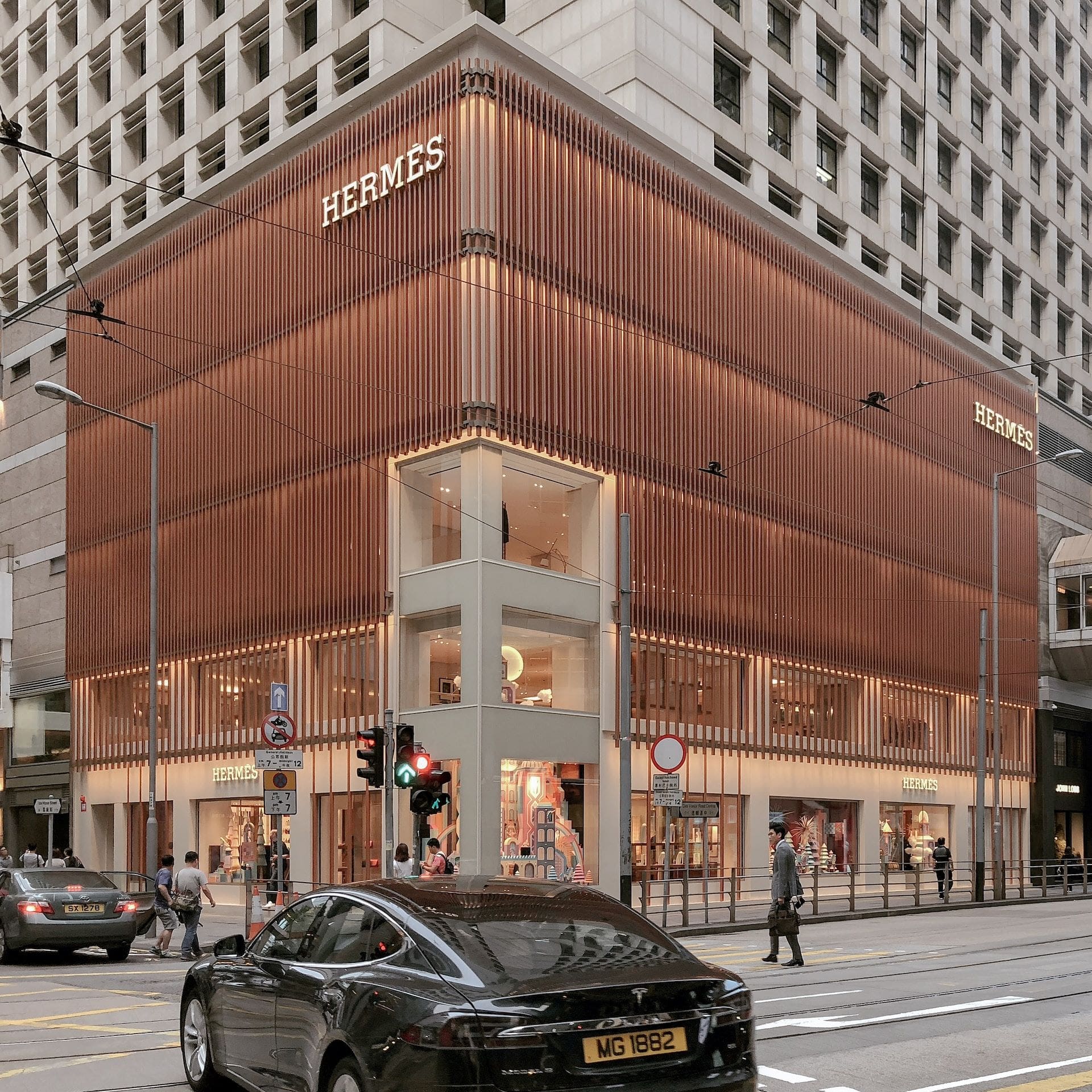 Hermes building in Hong Kong