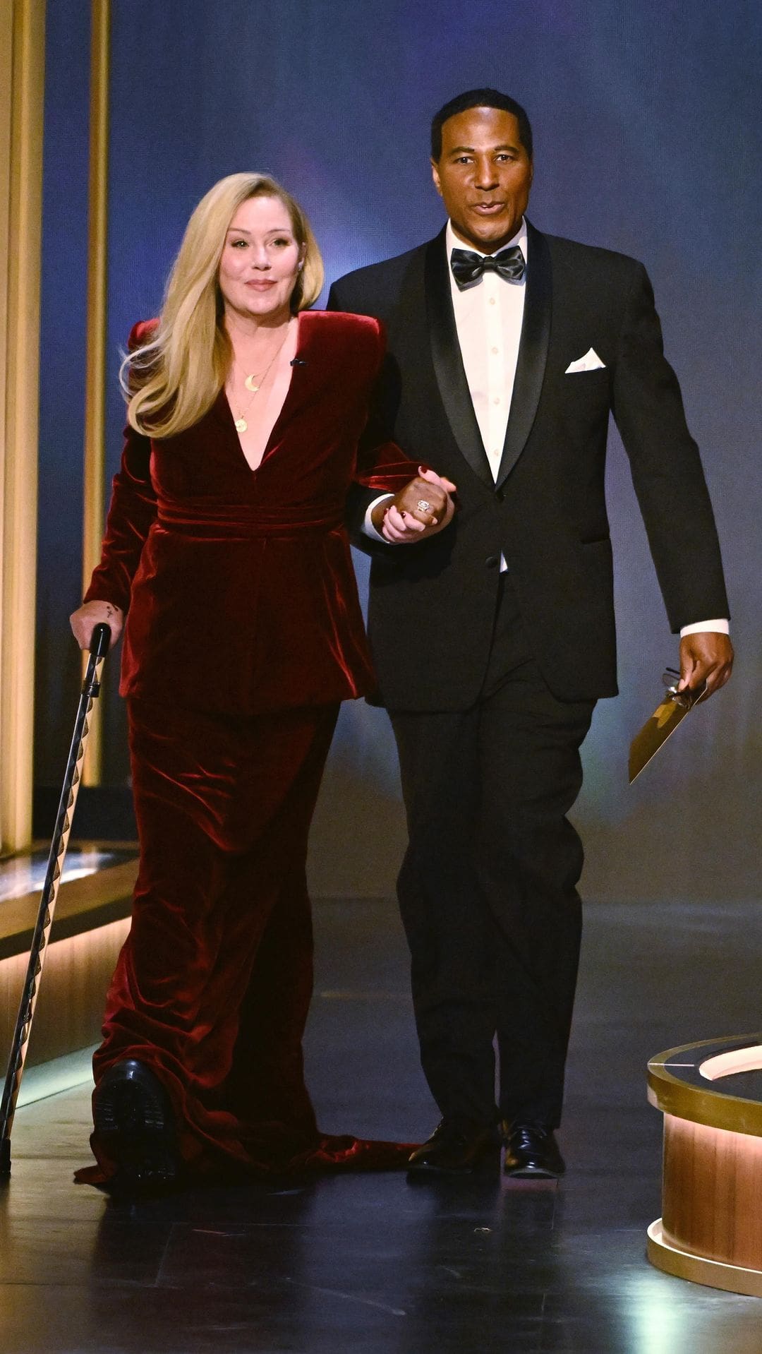 Christina Applegate presented the award for Best Supporting Actress in a Comedy