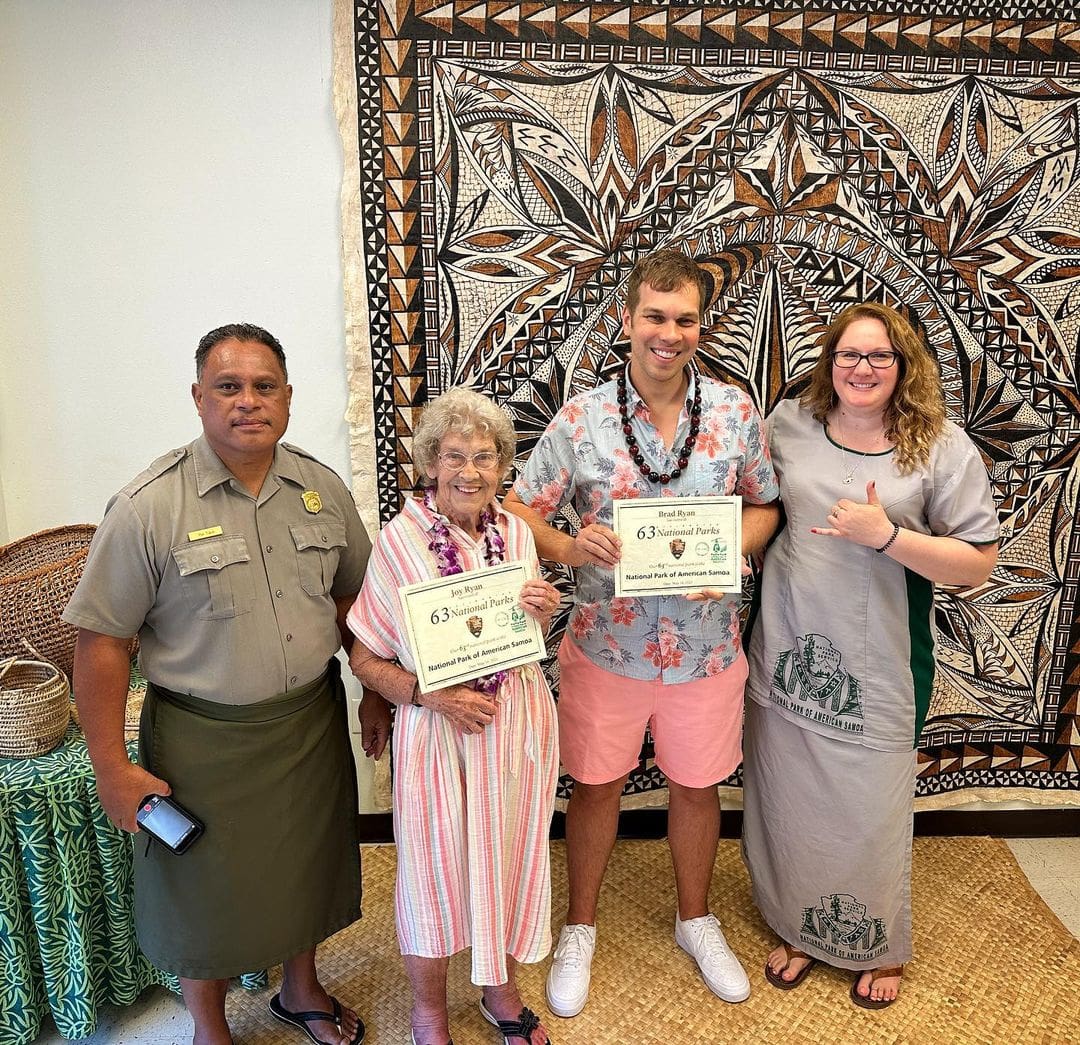 Brad and Joy Ryan at the National Park of American Samoa