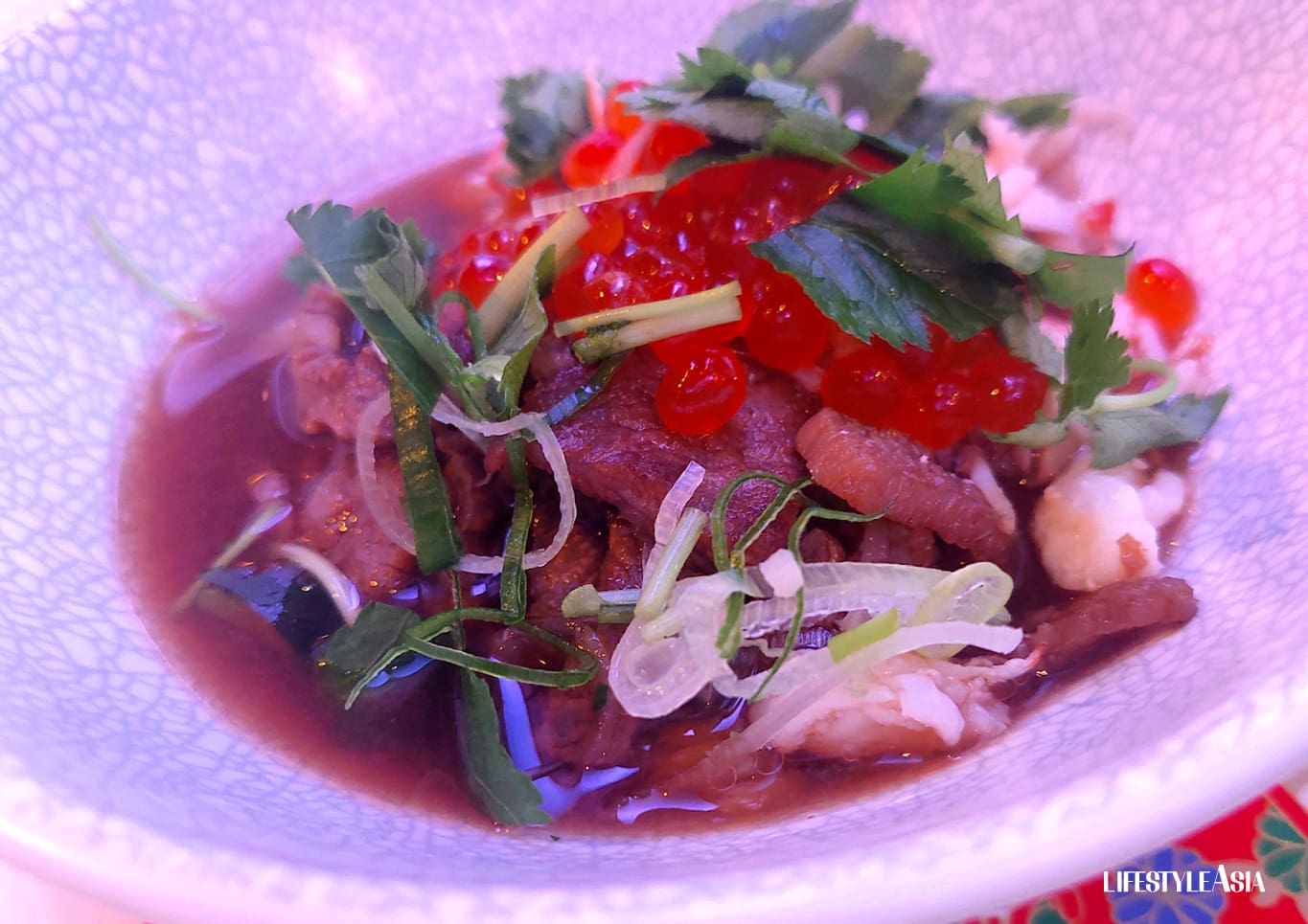 A5 Kaburi Tender, Snow Crab, Ikura, Fresh Wasabi, Multigrain Rice