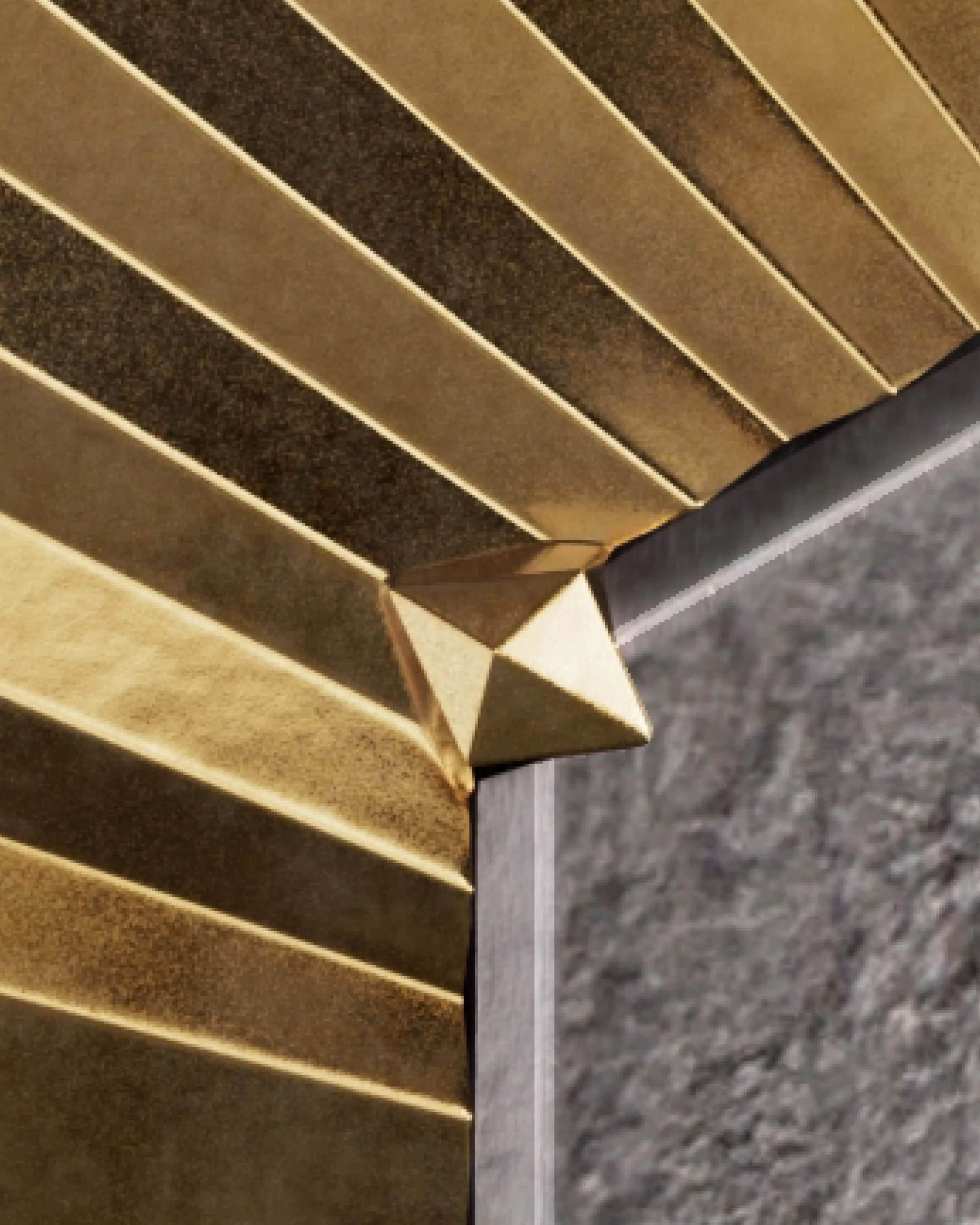 A close-up of a metal appendage that Chaumet used to gem-set the pieces