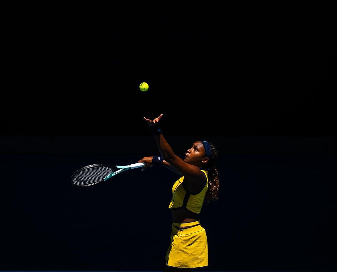 Professional tennis player Coco Gauff