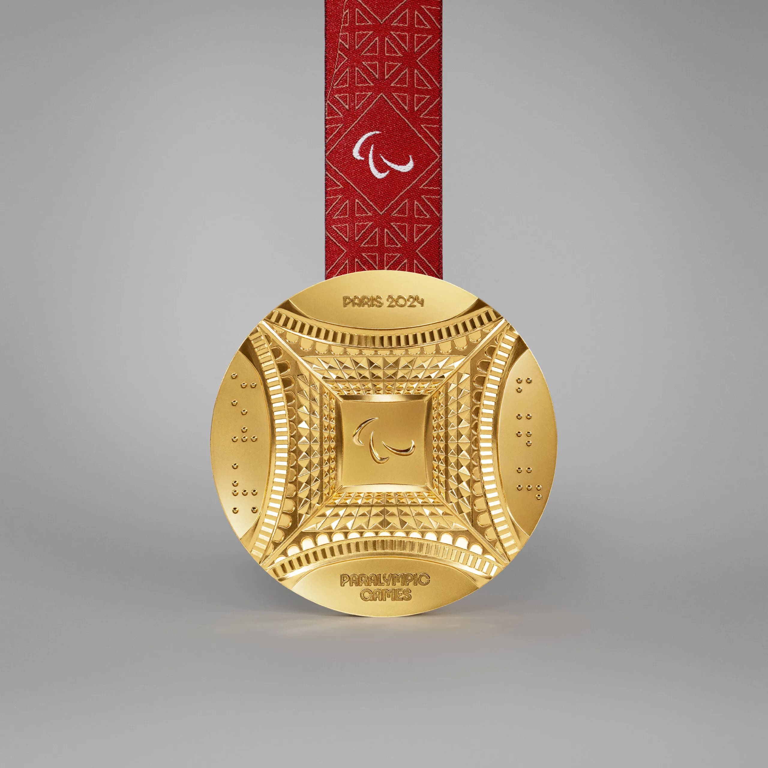 The back of the Paralympic medal