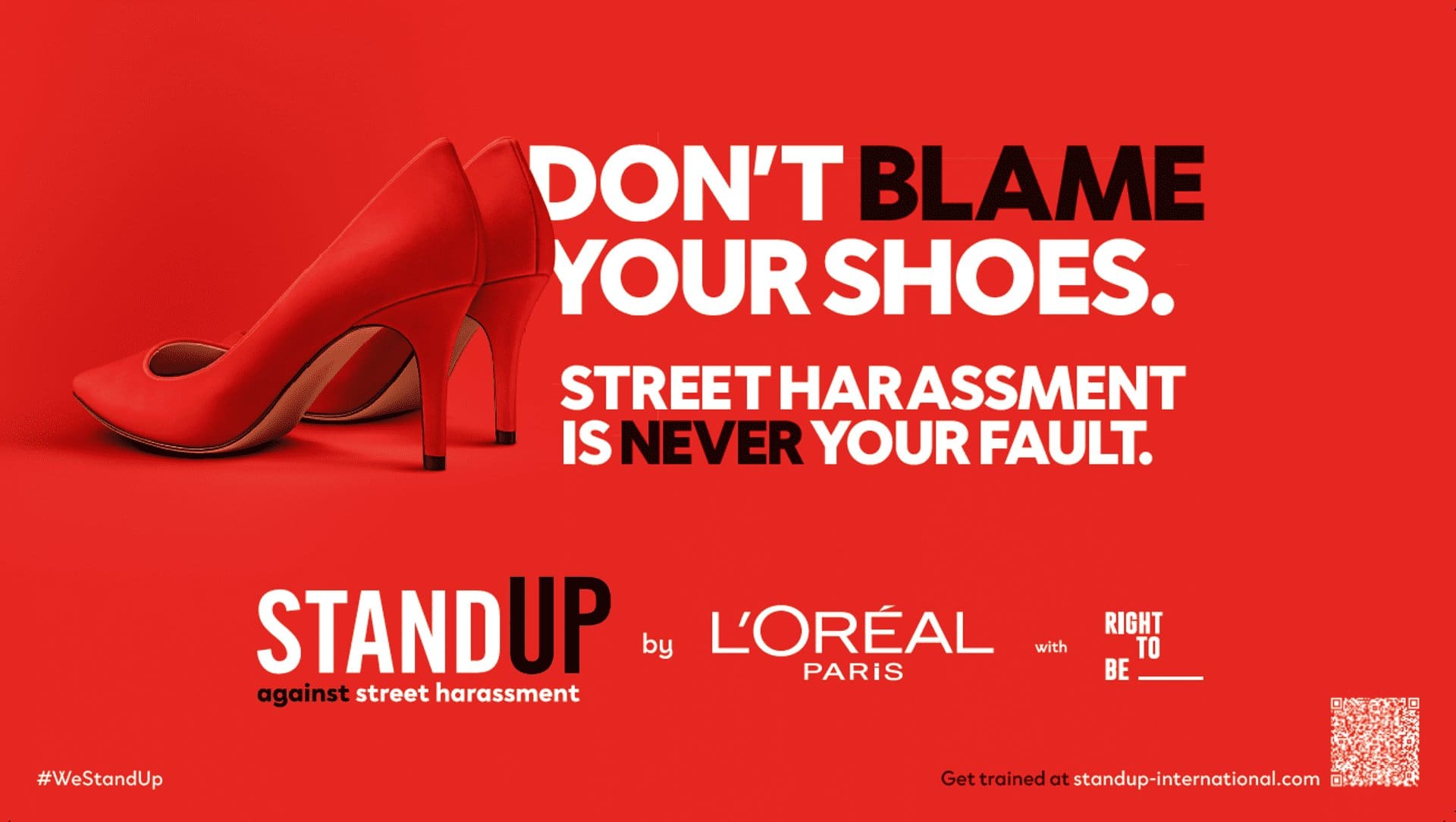 A graphic for L’Oreal Paris’ “Never Your Fault” campaign