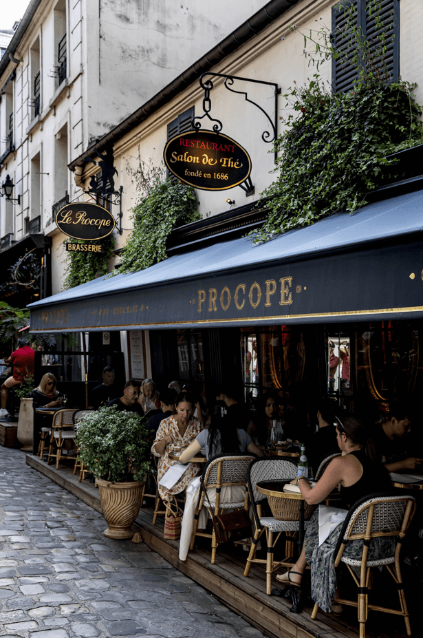 Outside Café Le Procope