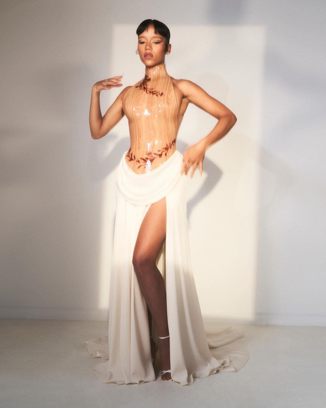Taylor Russell's look for the Met Gala