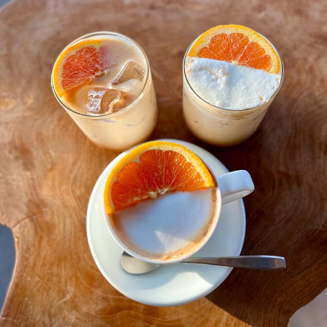 Hallabong drinks and desserts from the café