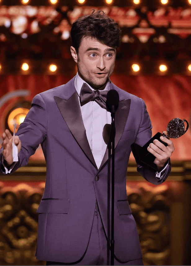 Daniel Radcliffe winning his first Tony Award