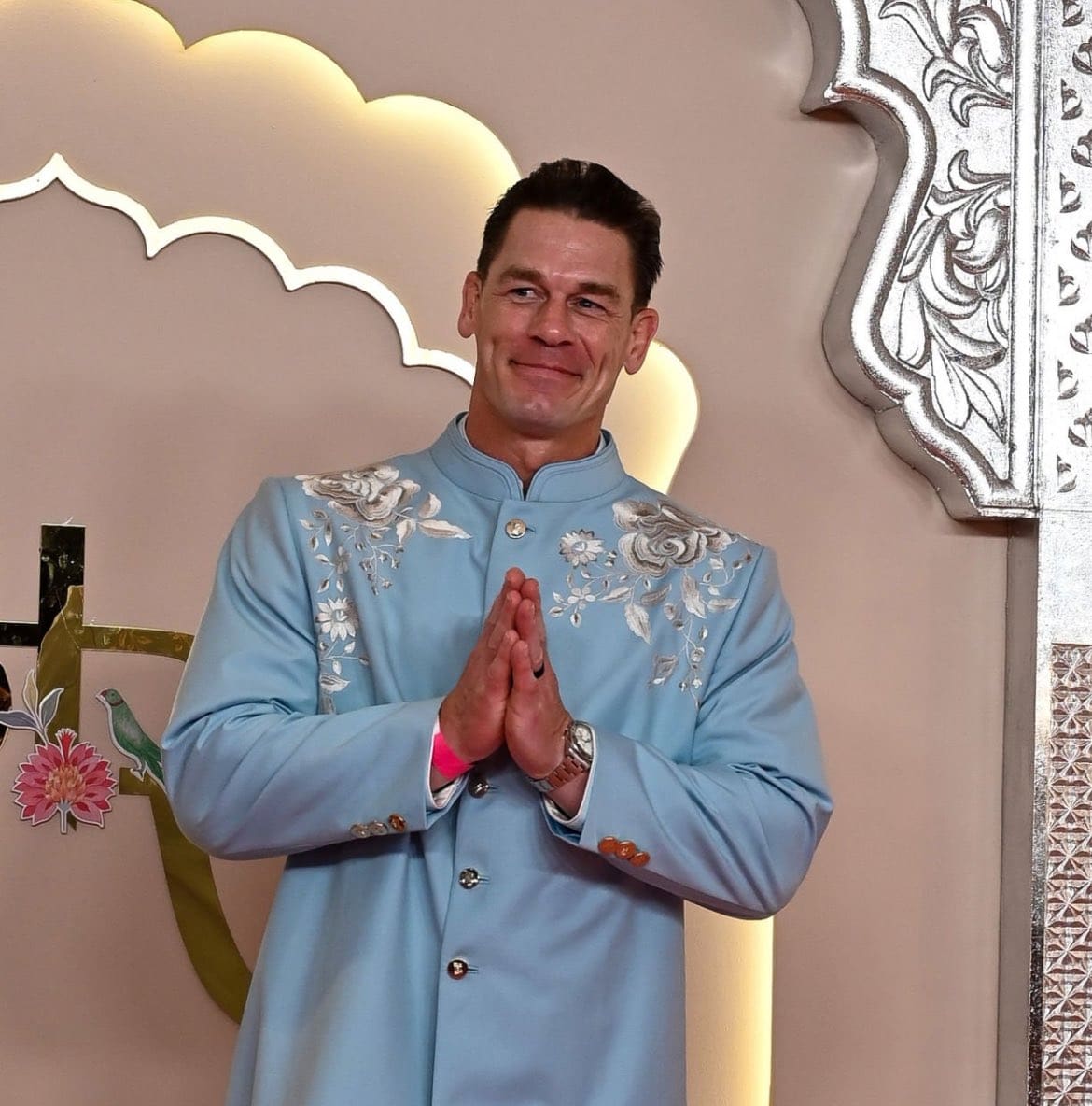 John Cena is among the esteemed guests who traveled to India for the wedding