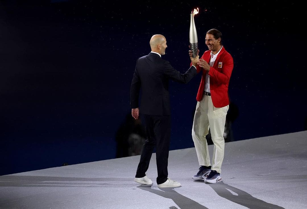 Zinedine Zidane and Rafael Nadal