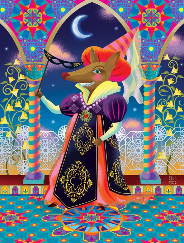 LEFT: "sublimating erotic impulse" by Dennis Montera. RIGHT: "Wolf 02" by Eric Roca.