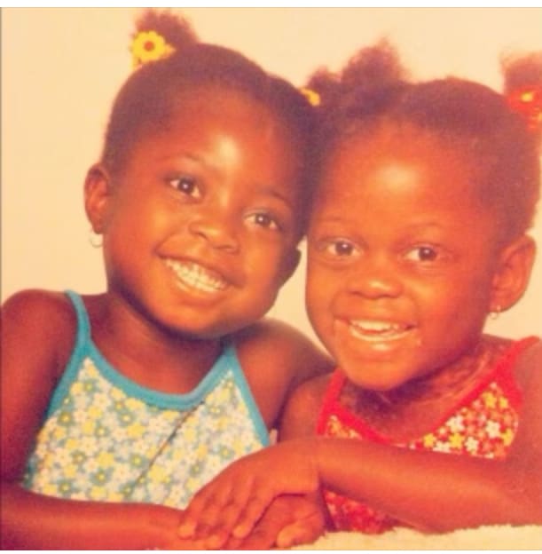 Michaela and her sister Mia