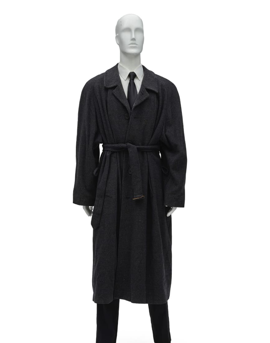 JFK Jr.’s Giorgio Armani overcoat and Calvin Klein tuxedo