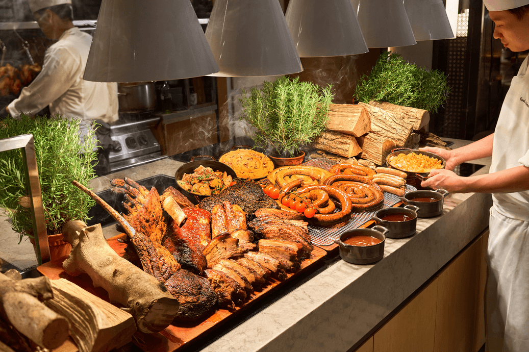 Texas Hill Country-inspired Barbecue station