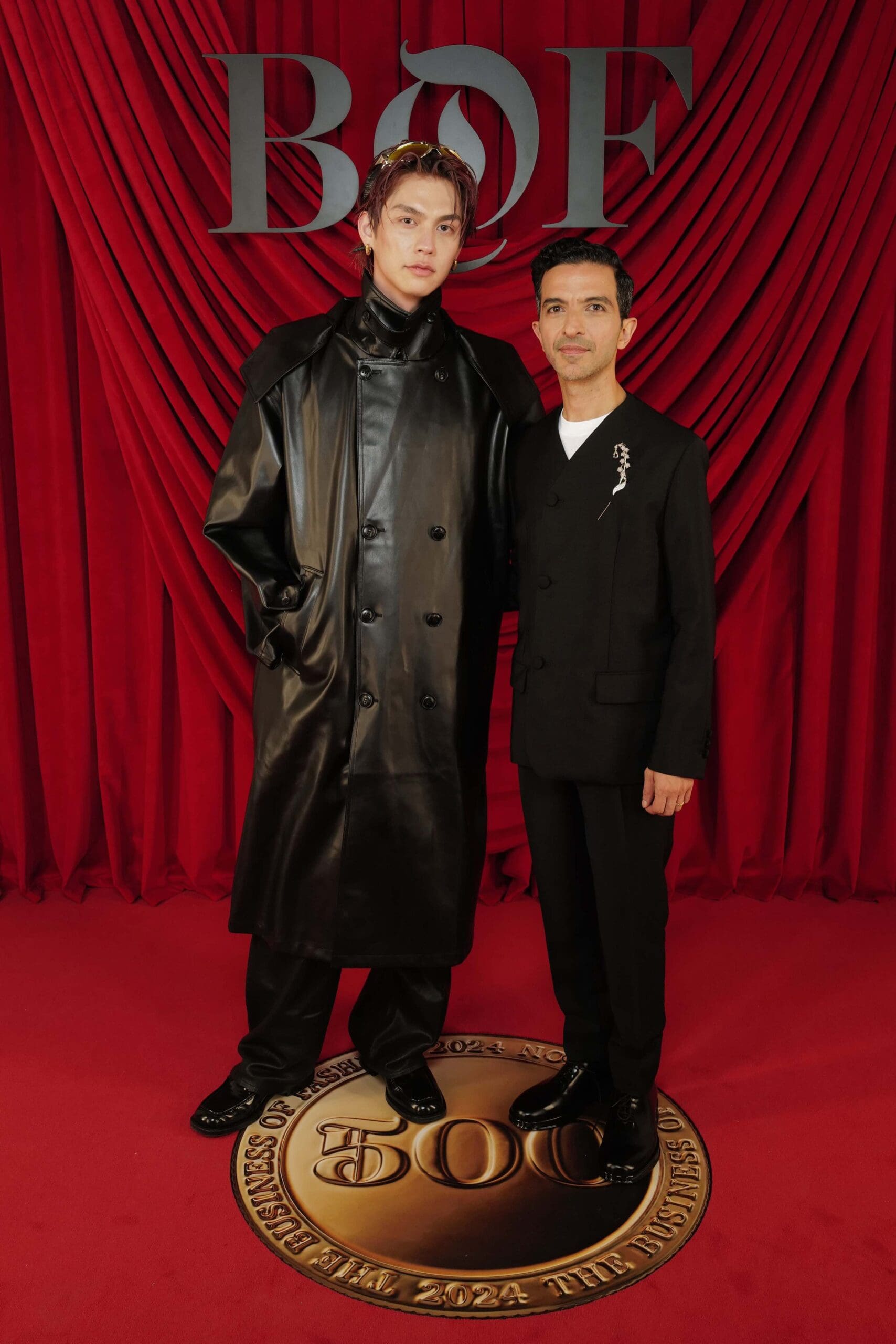 Bright Vachirawit Chivaaree with Imran Amed / Photos by Getty Images for BoF